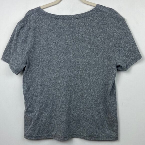 NEW Nordstrom BP V-Neck Short Sleeve Tee Grey Size Large Cotton‎ Cloudy Heather - Picture 4 of 6